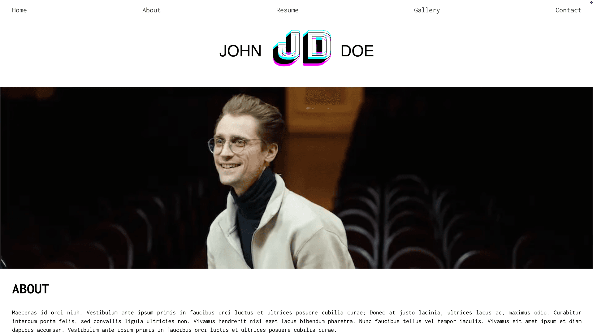 Screenshot of project: Creative Professional Portfolio Website